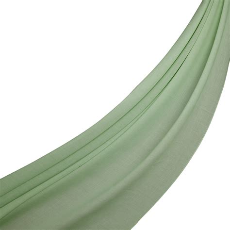 Mint Green Plain Cotton Scarf | Ipekevi