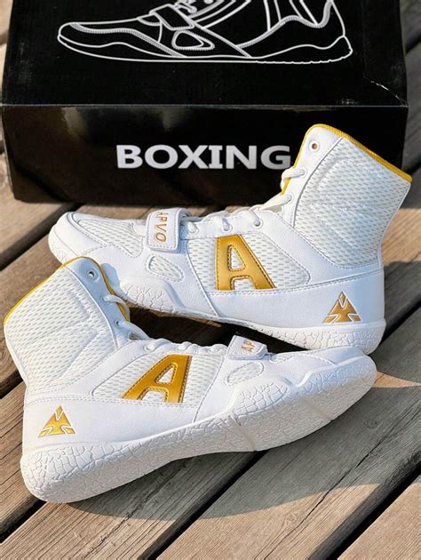 Professional Wrestling Shoes For Men And Women, High-Top Combat Boxing ...