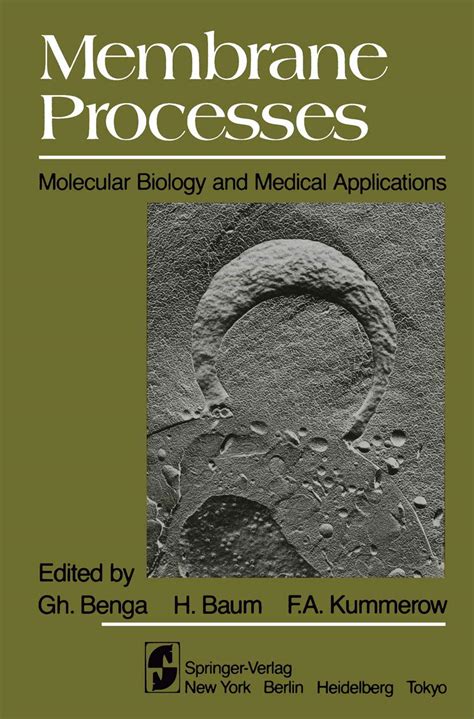 Buy Membrane Processes: Molecular Biology and Medical Applications Book ...