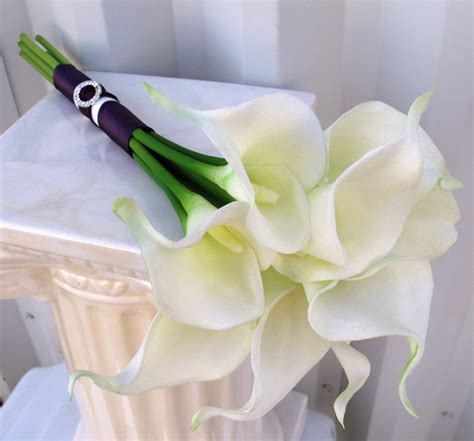 White Calla Lily Bouquets Wedding - White Calla Lilies, Roses and Baby ...