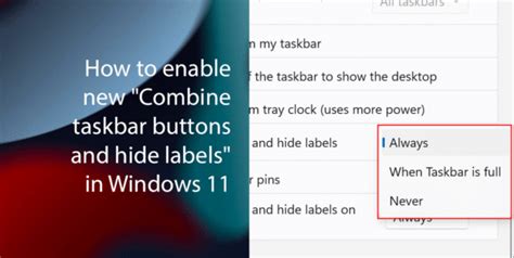 Image result for Combine Taskbar Buttons