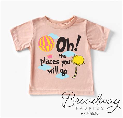 Oh The Places You'll Go Kids Dr Seuss Shirt - Bella Canvas unisex ...