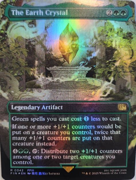 The Earth Crystal [Borderless Foil] #342 Prices | Magic Final Fantasy ...