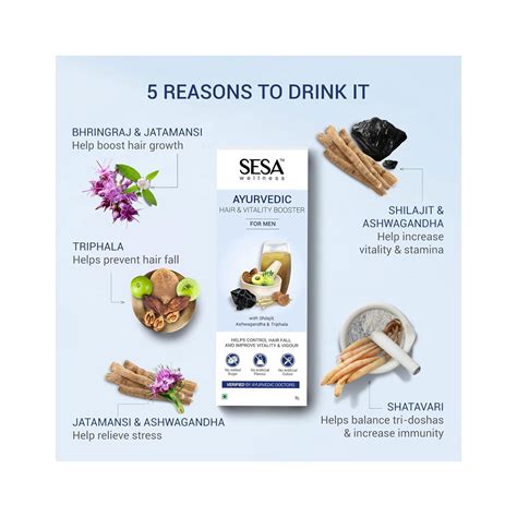Sesa Ayurvedic Hair and Vitality Booster Juice for Men 1Ltr