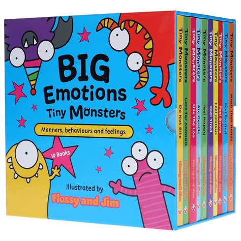 Big Emotions Tiny Monsters 10 Book Collection: Manners, Behaviours and Feelings (Tiny Monsters ...
