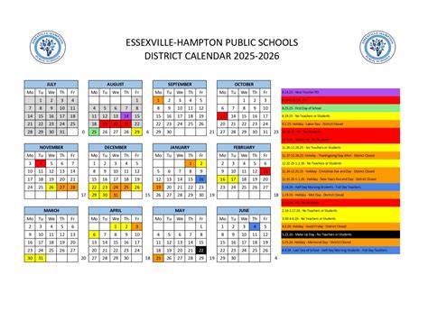 Essexville-Hampton Public Schools MI Calendar 25-26 Revised pdf - EduCounty
