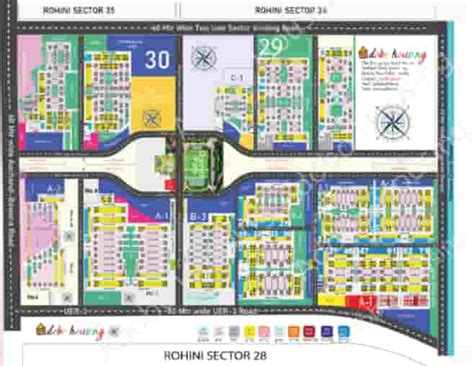 All Rohini Layout Maps - Sector 29|30|34|35|36|37|38