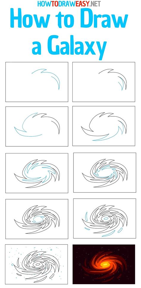 How to Draw a Galaxy Step by Step Tutorial