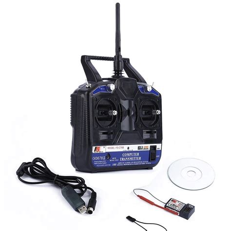 Robocraze Flysky CT6B Remote 6 Channel Transmitter and Receiver for ...
