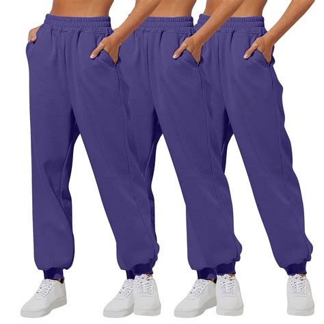 Brondbend High Waisted Sweatpants for Women 3pc Womens Jogging Pants ...