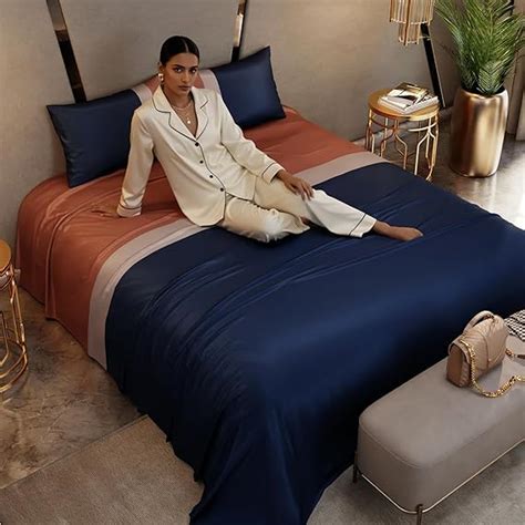 Stoa Paris Satin King Size Bedsheet with 2 Pillow Covers, 300TC Premium ...