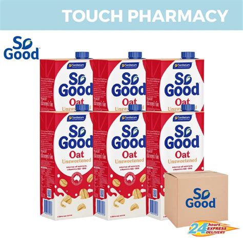 (EXP : 9/2025) SO GOOD Oat Unsweetened Milk (1L x 6 Bottles) | Shopee ...