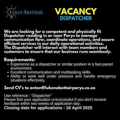 Image result for Dispatching Jobs