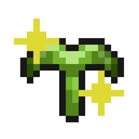 pixelated green greenery sprout leaf pixel art game items nature ...