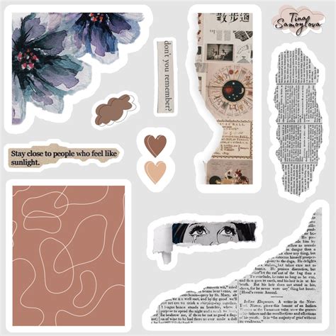 Printable Scrapbook Paper, Scrapbook Stickers, Printable Stickers ...