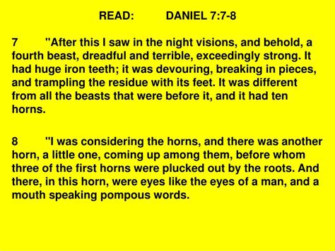 Image result for Daniel Chapter 7 Explained