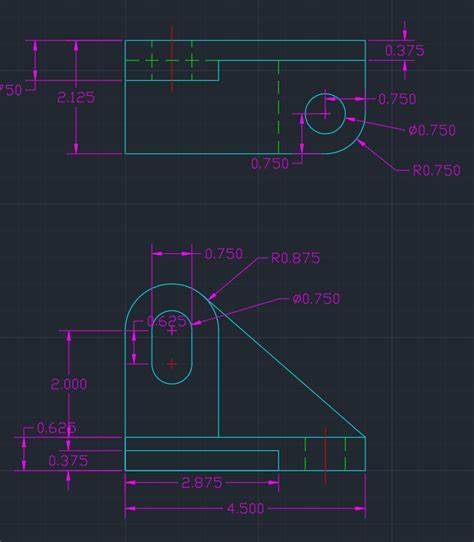 Image result for AutoCAD Design Top View Side View