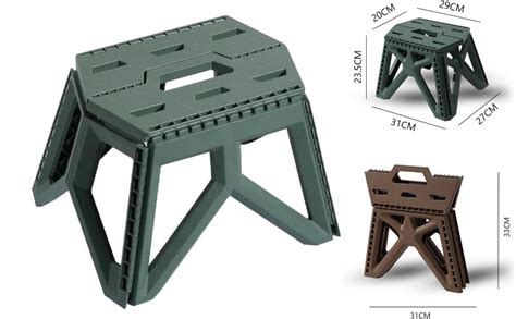 GLIVE (LABEL) Folding Step Stool, Strong Load-Bearing Chair Travel Use ...