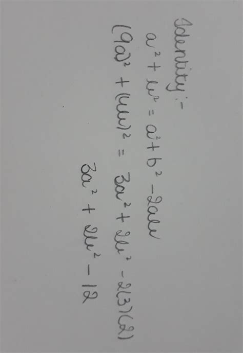 algebraic expression and identities class 8 question please solve this ...