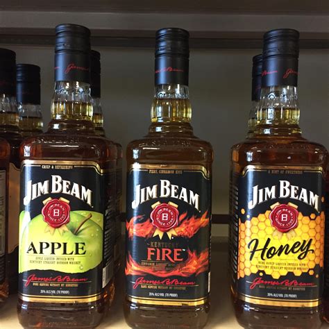 Some of our favorite Jim Beam whiskey flavors; apple, Kentucky fire ...