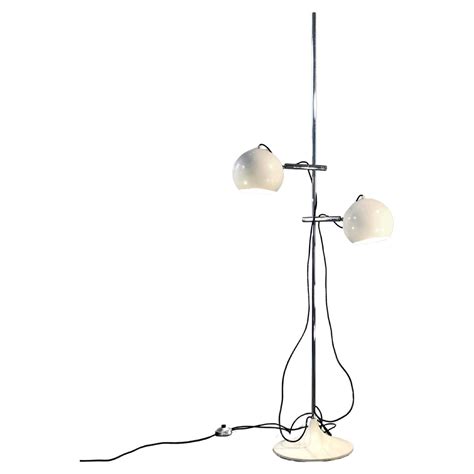 A SPACE-AGE 2 Lights FLOOR LAMP in ETIENNE FERMIGIER Style, France 1970 ...