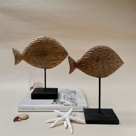 Buy Cavendish Wooden Fish Sculpture (Large) - Home Artisan