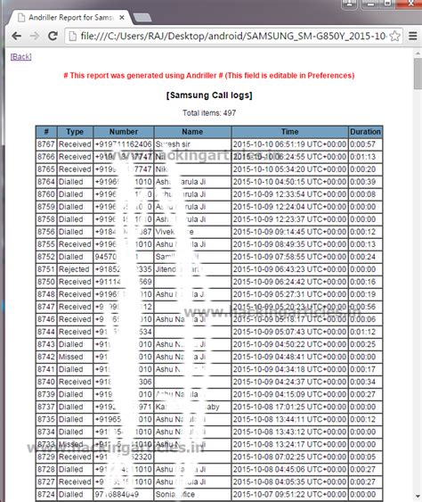 Forensics Investigation of Android Phone using Andriller - Hacking Articles