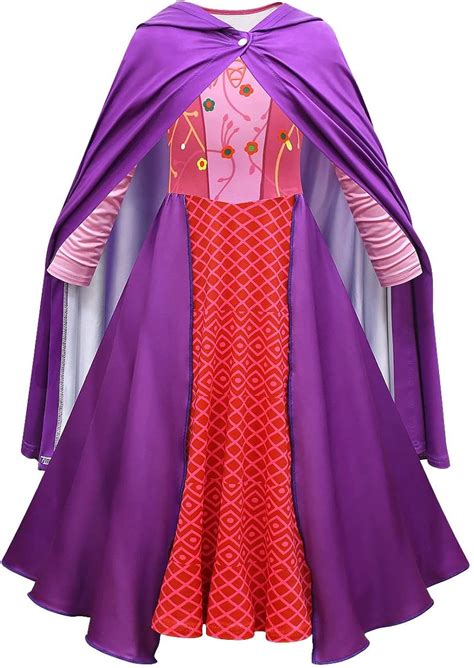 Buy Kid Girls Halloween Witch Costume Winifred Sarah Mary Sanderson ...