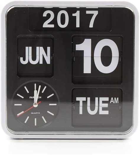 Homeloo Fartech Retro Modern Calendar Flip Clock India | Ubuy