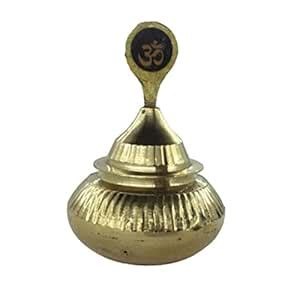 MAYAPURI Pital Sindoor Dibbi/Kumkum/Golden Sindur Box with Stick ...