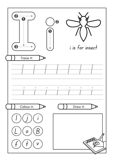 Letter I Activities for Toddler, Preschool & Kindergarten Printable PDF