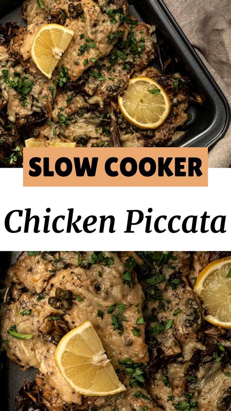 Slow Cooker Chicken Piccata | Recipe | Chicken slow cooker recipes ...
