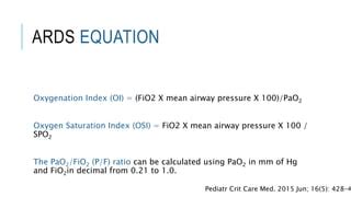 Image result for Ali vs Ards PaO2/FiO2