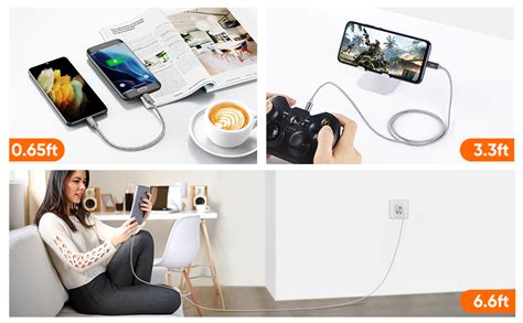 Cablecreation Usb C To Micro Usb Otg Type C Braided Cord, 480Mbps Cable ...