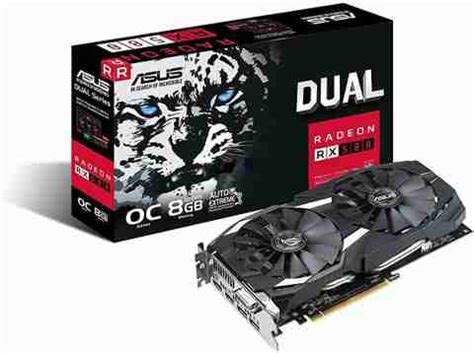ASUS Radeon RX 580 8GB GDDR5 8 GB AMD/ATI Chipset 256 bit 1380 MHz ...