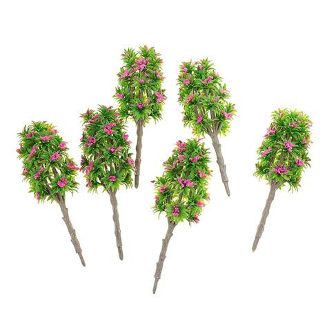 Buy Segolike Pack of 6 Pieces Plastic Miniature Model Trees 1:64 S ...