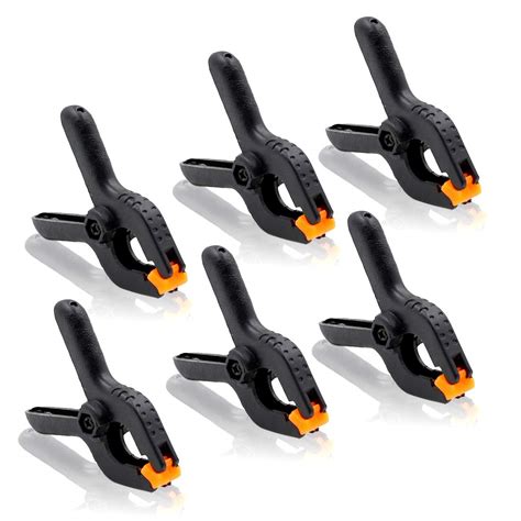 Luomorgo 20pcs Adjustable Nylon Mini Spring Clamps 2 inch Muslin Clamps ...