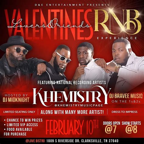 Lovers and Friends The RNB Experience, Love Bistro U-Haul, Clarksville ...