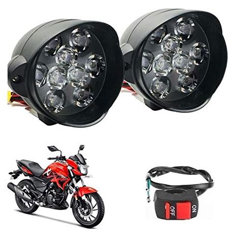 Bikers World 9 Led G3 Bike Led Lights Fogg Lamps Driving Headlights ...