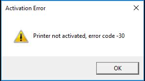 Image result for Printer Error Code 30