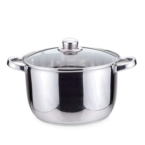 Buy Sabichi Stainless Steel Essential Stock and Sauce Pot |Glass Lid ...