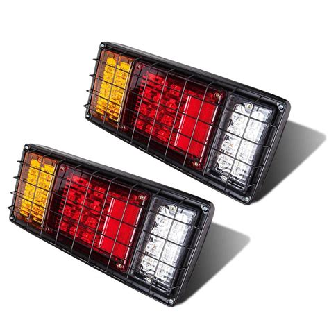 2PCS Rectangular LED Stop/Turn/Tail Light (40 Diodes) – LIMICAR LED ...