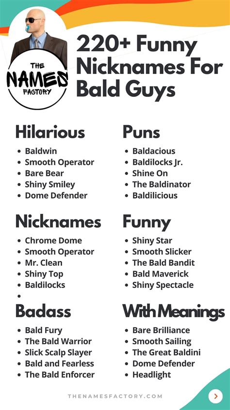 220+ Funny Nicknames For Bald Guys for Follicle-Free Funnies