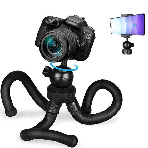 HIFFIN Flexible Gorillapod Tripod with 360° Rotating Ball Head Tripod