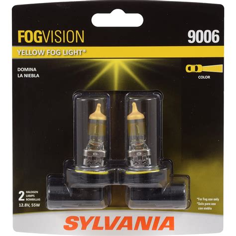 SYLVANIA - 9006 Fog Vision - High Performance Yellow Halogen Fog Lights ...