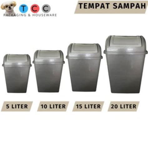 Jual Tempat / Tong Sampah - Plastik Tutup Besar Kotak Kecil - 10 Liter ...