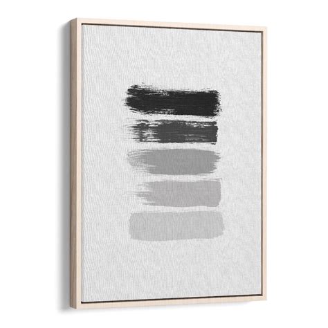Black And White Stripes Abstract Painting For Elegance – Asianmonk