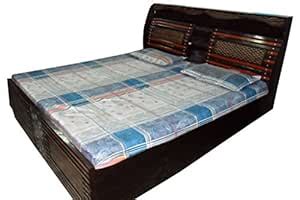 Generic Chatai Design King Size Solid Wood Bed With Box Storage (Wood ...