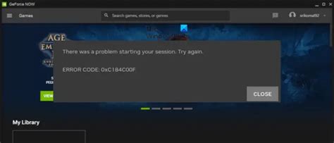 How to Fix Error Code Oxc0f2221f GeForce Now 的图像结果
