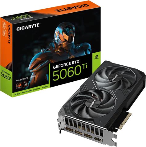 Amazon.com: GIGABYTE GeForce RTX 5060 Ti WINDFORCE OC 16G Graphics Card ...